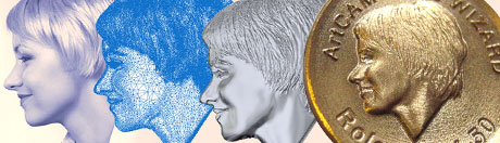 create a 3D face profile