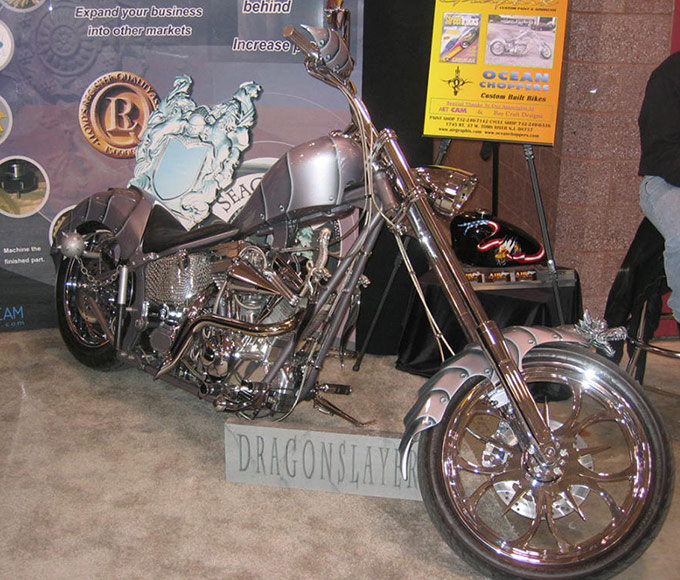 Custom Dragonslayer motorbike from Baycraft Designs