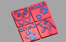 ArtCAM 橡皮圖章列印