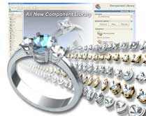 The new component library in ArtCAM JewelSmith will speed jewellery design